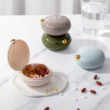 Popxstar  1pcs Luxury Portable Sealed Pill Box Medicine Organizer Travel Pill Case with Compartments Safe Material Portable Home Use