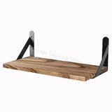 Popxstar Wooden Floating Shelves Wall Mounted Storage Rack Display Shelf Multipurpose Wood Shelves for Kitchen Living Room Bathroom