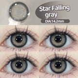 Popxstar  2PCS Myopia Beauty Colored  Contact Lenses Purple Halloween Makeup Lens Fashion Pupils Big Eye Lenses Natural Blue Lense