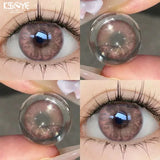 Popxstar 1Pair Red Colour Contacts Lenses Prescription Myopia Halloween Red Eye Lenses Beauty Pupil Makeup Lenses
