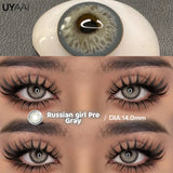 Popxstar  1 Pair Fashion Lenses Colored Contact Lenses for Eyes Beauty Green Eyes Lenses Natural  Brown Lens Grey Lens