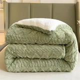 Popxstar New Super Thick Winter Warm Blanket for Bed Artificial Lamb Cashmere Weighted Blankets Soft Comfortable Warmth Quilt Comforter