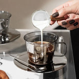 Popxstar  Retro Light Luxury Glass Coffee Cup Office Kitchen Household mug and Dish Set Transparent Tea Cup Set Afternoon Tea Cup Set Gift