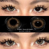 Popxstar Colored Contacts Lenses Natual Pupils for Eyes Natural Look Eye Contacts Grey Fashion Lenses Beauty Green Eye Color Lens
