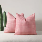 2PC 45x45cm Outdoor Waterproof Cushion Covers Farmhouse Throw Pillow Covers for Living Room Tent Patio Garden Couch Pillow Case