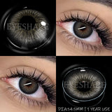 Yearly Use black Color Contact Lenses Cosmetic Natural Contact Lenses Soft Eye Lenses Beauty Pupils 1 Pair 14.2mm