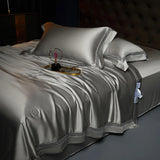 Popxstar  4/6Pcs Hollow Wide Edge Cooling Summer Quilt Soft Silky Lyocell Bamboo Fiber Thin Comforter With Bed Sheet Pillowcases