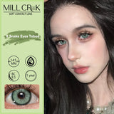 2pcs New Fashion Pink Colored Contacts Lenses for Eyes Cosmetic Blue Contact Lenses with Diopters 0~-8.00 Degree Lens