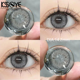Popxstar  2Pcs Best Selling Contacts Colored Lenses Myopia Degree -0.00 to -8.00 Blue Green Grey Series Soft Lens EyeBeauty Pupil