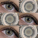 1Pair Natural Colored Contact Lenses Gray Pupils Lens Blue Eye Lenses Brown Makeup Lenses Green Contacts Color Eye Lens