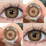 Popxstar  2Pcs Greeen Lenses Natural Colored Contact Lenses for Eye High Quality Blue Eyes Contacts Lens Yearly Beautiful Pupil