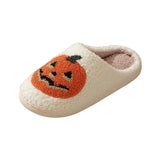 Popxstar Halloween Slippers For Women Men Spooky Slides Soft Plush Fuzzy Slippers Slippers Indoor Outdoor Shoes