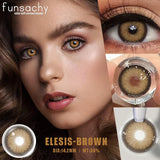 Popxstar  1 Pair Colorcon Eye Contact Lenses Natural Brown Gray Pupils for Eyes Cosmetics Yearly Blue Color Lens Green Softlens