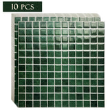 10/30 PC Self-Adhesive Wall Tile Kitchen Backsplash  Suitable for Kitchen Wall Decoration Square 10.5" x 10.5" 3D Mosaic Style