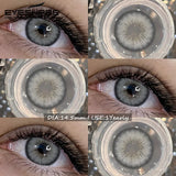1Pair Fashion Color Contact Lenses Natural Brown Lenses Blue Contacts Grey Eyes Pupils Lens Yearly Colorful Eyes Lenses