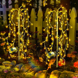Popxstar  Outdoor LED Firework Christmas Decor Solar Lights Waterproof Garden Party Fairy Solar Lights for Landscape Lawn Pathway Patio