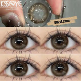 Popxstar 1 Pair Color Contact Lenses for Myopia Degrees 0~-8.0 Eyes Contacts Lens Beauty Natural Pupil Makeup Yearly