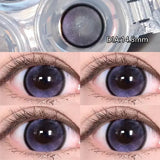2pcs Color Lens With Degree Purple Contact Lense Korea Natural Blue Contact Lens Beauty High Quality Contact Lense Yearly