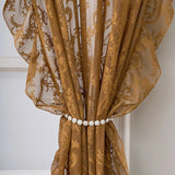 French Lace Gauze Curtains Princess-style Drapes for Living Room Dining Room Elegant Solid White Window Ruffled Tulle Curtains