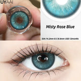 Popxstar New 1pair Colored Contact Lenses for Eyes Blue Natural Look Brown Eye Lenses Cosmetic Beauty Pupils
