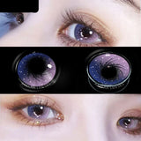 Eye Contact Lenses 2pcs/pair Color Purple Contact Lens Eye Color Cosmetic Colored Contact Lens Beauty Eye Makeup