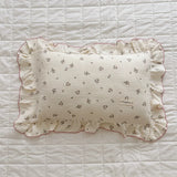 Popxstar INS Ruffle Edge Gauze 100% Cotton Princess Pillow Case 30X50 48X74cm Breathable Pillowcase Decorative for Home Bedding Bedroom