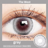 Popxstar  -1 Pair/2PCS 11 Colors Lenses Multi-coloured Contact Lenses for Eyes Comestic Beauty Pupils Myopia Color Lens Blue Gray