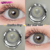 Popxstar  1 Pair Yearly Beauty Fashion Lenses Colored Contact Lenses for Eyes Blue Eyes Lenses Natural  Gray Lens Brown Lens