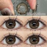 Popxstar 2Pcs Korean Colored Contact  Lenses with Myopia Degree Grade 0.00- 8.00 Blue Green Beauty Pupilentes Soft Lens