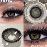 Popxstar  1 Pair Fashion Color Contact Lenses for Eyes Brown Lenses Colorcon Blue Lenses Yearly Beautiful Grey Eye Pupils Lens