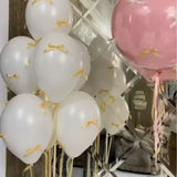 Popxstar 5pcs Wedding Pink Ins Bow Balloon Proposal Ceremony 12 Inch Floating Balloon Birthday Party Scene Arrangement Photography Props