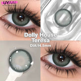 Popxstar  1 Pair Yearly Beauty Fashion Lenses Colored Contact Lenses for Eyes Blue Eyes Lenses Natural  Gray Lens Brown Lens