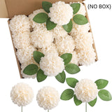 Popxstar spring decor 25Pcs Artificial Foam Dahlia Daisy Flowers with Stem DIY Wedding Bridal Bouquet Table Centerpieces Arrangement Party Decoration