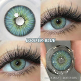 Popxstar  2pcs Blue Green Contact Lenses Yearly New Colored Lens Brown Natural Cosmetic Gray Big Eyes Korean Student Beauty Pupil