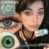 1 Pair NEW Colored Pupils Makeup Green Contact Lenses Beauty Women Colored Pupils Cosmetic Brown Natural Lenses Yearly