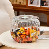 Popxstar  Halloween Candy Jar Desktop Decoration Kitchen Pumpkin Sealed Jar Moisture-proof with Lid Multifunctional Pet Food Storage Box