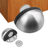 Popxstar Magnet Door Stops Stainless Steel Door Stopper Doors Holder Home Improvement Hidden Doorstop Furniture Hardware