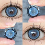 1Pair Myopia Color Contact Lenses for Eyes With Diopters Prescription Yaerly Green Eye Lenses Blue Lenses Fast Shipping