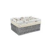 Popxstar burr basket idea Woven Storage Baskets Organizers Kitchen Sundries Storage Baskets Cosmetics Snack Storage Box Desktop Organizer Container