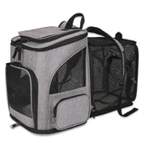 Cat Bag Outdoor Portable Cat Backpack, Foldable Small Dog And Cat Outdoor Bag Expandable Double Shoulder Pet Backpack