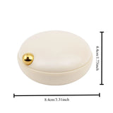 Popxstar  1pcs Luxury Portable Sealed Pill Box Medicine Organizer Travel Pill Case with Compartments Safe Material Portable Home Use