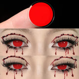 Cosplay Contact Lenses Sharingan Cosmetics Red Contact Lenses Halloween Big Eyes White Lenses Cosplay Black Lenses 15.0mm