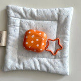 Orange Full Screen Stars Earphone Case For Airpods 1 2 3 4 Protective Cover For Airpods Pro2 Pro3 Charge Box Cases with Hook