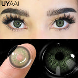 Popxstar Myopia Colored Contact Lenses with Diopters Brown Color Lens Eyes Green Lenses Graduated Blue Lenses Colored Pupils