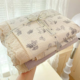 Popxstar  Ins Floral Bedding Set Princess Duvet Cover Set Bed Linen Flat Sheets Set 2 Pillowcases Single Double Queen Size Back To School