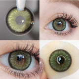 Popxstar  2Pcs Natural Color Contact Lenses for Eye with Myopia Power High Quality Eyes Contacts Lens Beautiful Pupil