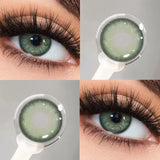 2pcs Fashion Color Contact Lenses for Eyes with Degree 0~-8.00 Myopia Lenses Brown Iris Lens Grey High Quality Lenses