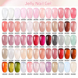 popxstar UR SUGAR 15ml Jelly Milky White Translucent Color Gel Polish Semi Permanent UV Gel Nail Art Soak Off Gel Varnish Latest Fashion