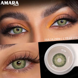 Popxstar  Colored Contacts Lenses for Eyes Gray Pupils Fashion Blue Lenses Brown Makeup Contact Yearly Green Beautiful Pupil 2pcs