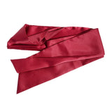Popxstar New Ladies' Belts Are Decorated with Burgundy Black Silk Wide Waist Seal and Long Ice Silk Lace Soft Accessories Belt